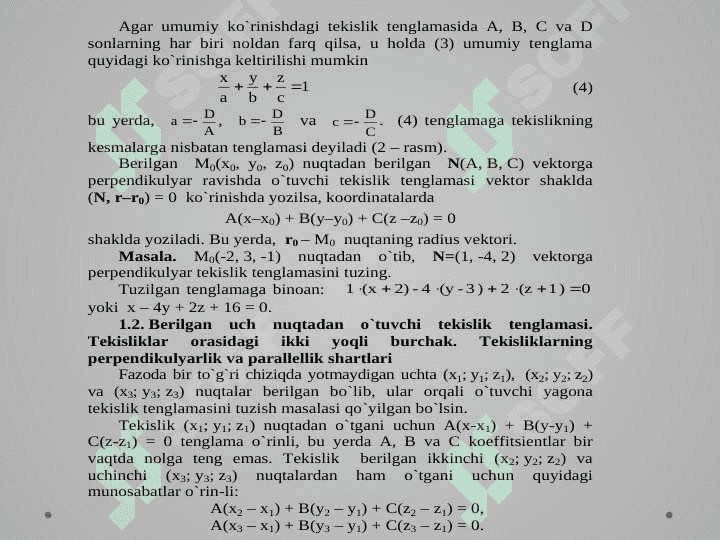 ANALITIK GEOMETRIYA ELEMENTLARI 7