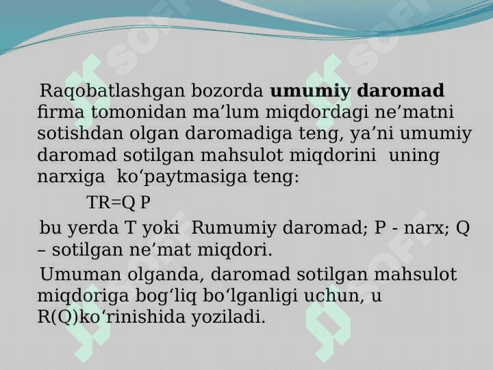 FIRMA VA TARMOQNING UZOQ MUDDATLI DAVRDA MUVOZANATI 7