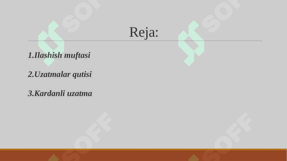 Asosiy uzatma Diferentsial va yarim o'qlar 2