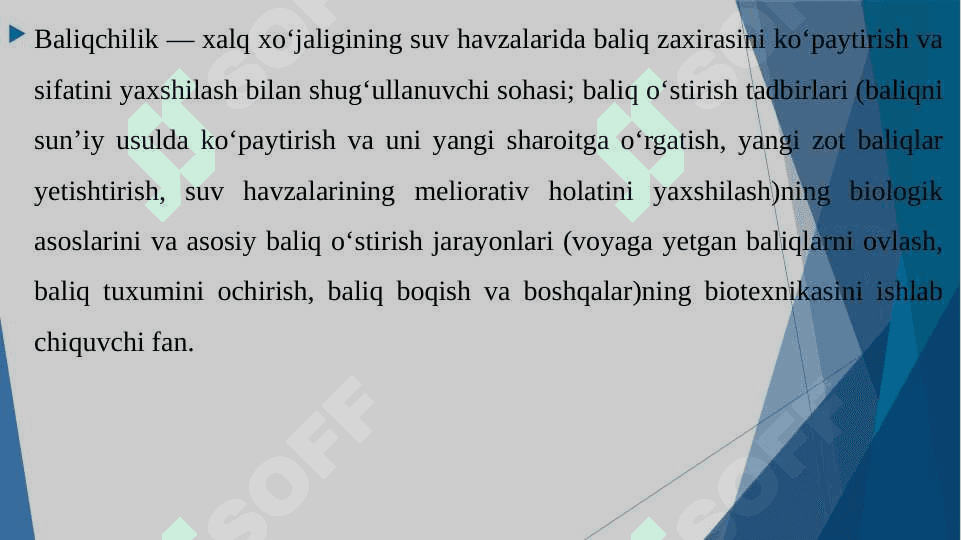 Baliqchilik,uning iqtisodiy ahamiyati 3