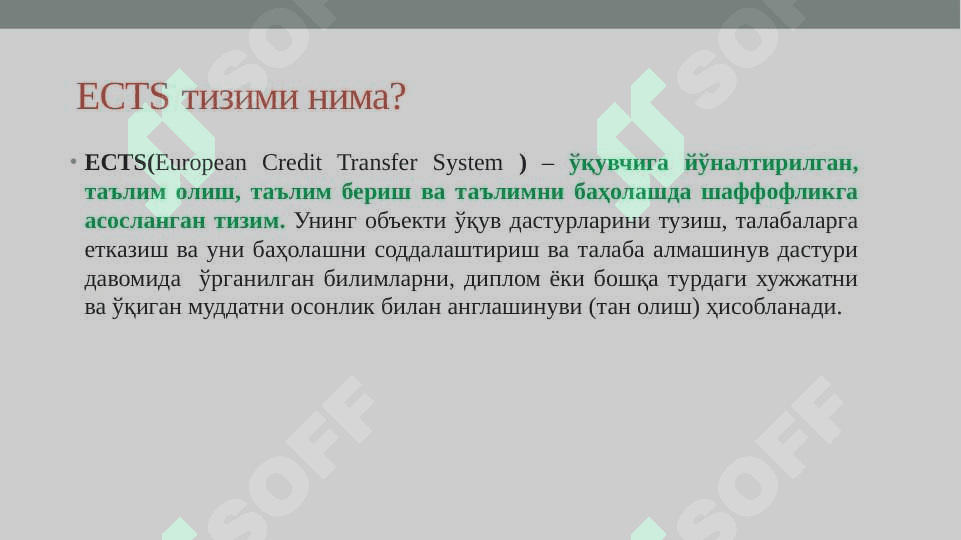 Олий таълим ташкилотларида КРЕДИТ-МОДУЛЬ ТИЗИМИНИ ТАШКИЛ ЭТИШ 6
