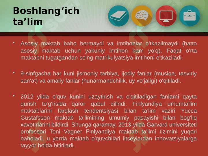 Finlyandiyada boshlang‘ich ta’lim 5