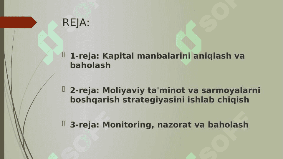 Kapitalni va moliyaviy ta’minot jarayonini boshqarish 2