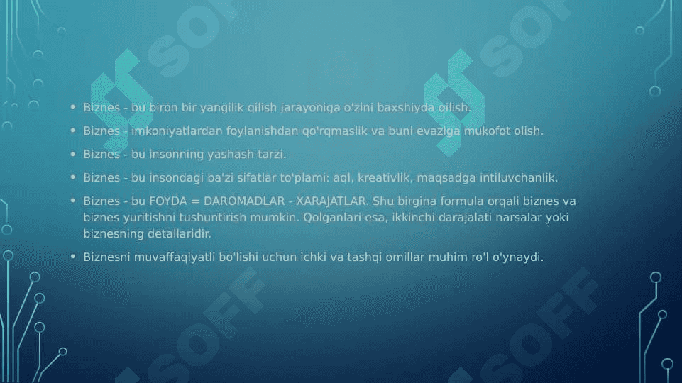 Biznes nima? 3