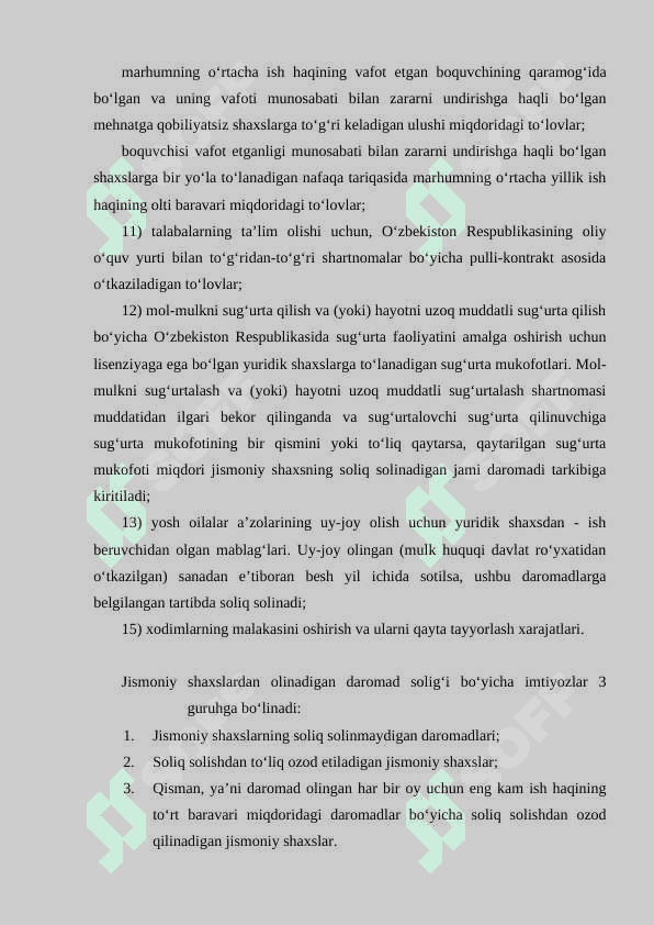Jismoniy shaxslardan olinadigan daromad solig‘i 5