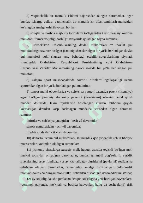 Jismoniy shaxslardan olinadigan daromad solig‘i 7