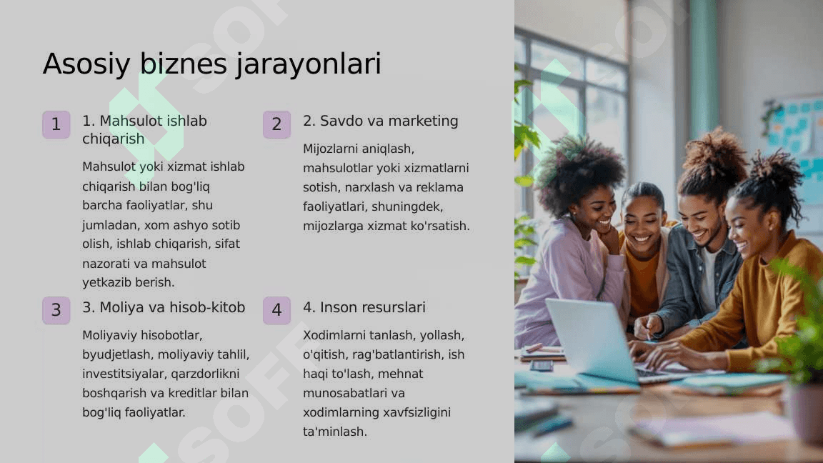 Biznes jarayonlarining tasnifi 6