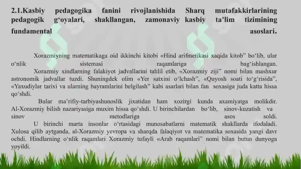 Kasbiy  pedagogika  modulining  shakllanish  tarixi  va  rivojlanish bosqichlari 3