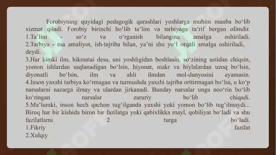 Kasbiy  pedagogika  modulining  shakllanish  tarixi  va  rivojlanish bosqichlari 5
