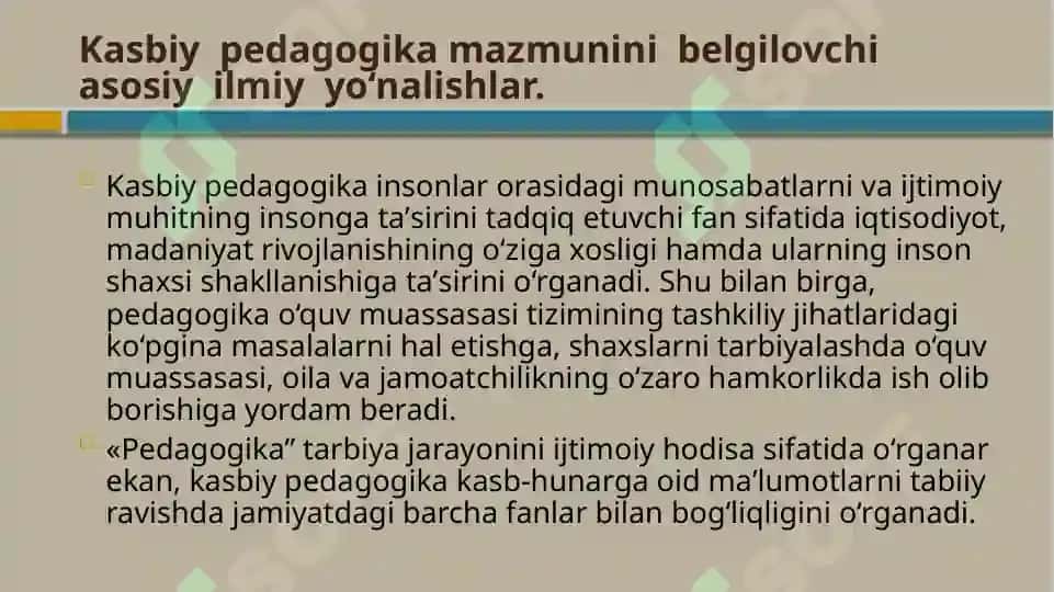 Kasbiy  pedagogika  modulining  shakllanish  tarixi  va  rivojlanish bosqichlari 8