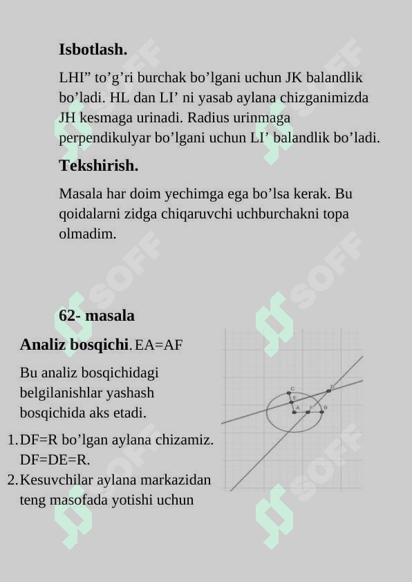 Yasashga doir masalalarni yechish bosqichlari 2