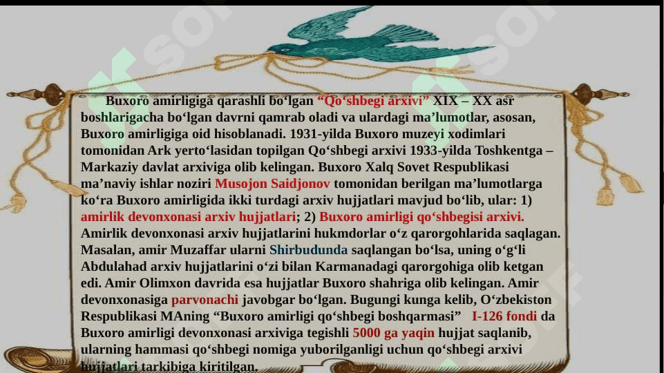 O‘rta asrlarda xonliklar davrida arxiv ishi 7