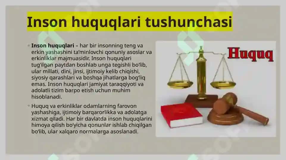 Insonning huquq va erkinliklari 3