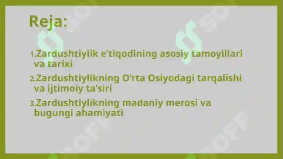 Zardushtiylik eʼtiqodi va O‘rta Osiyo 2