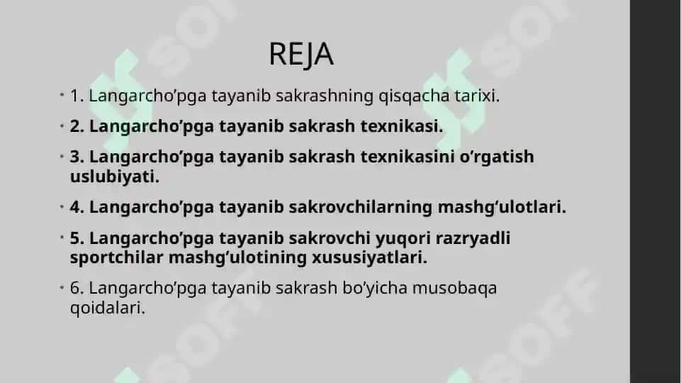 Langarcho‘pga tayanib sakrashning asoslari 2