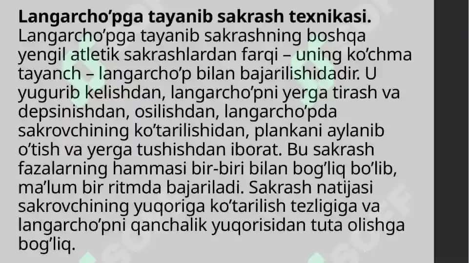 Langarcho‘pga tayanib sakrashning asoslari 4