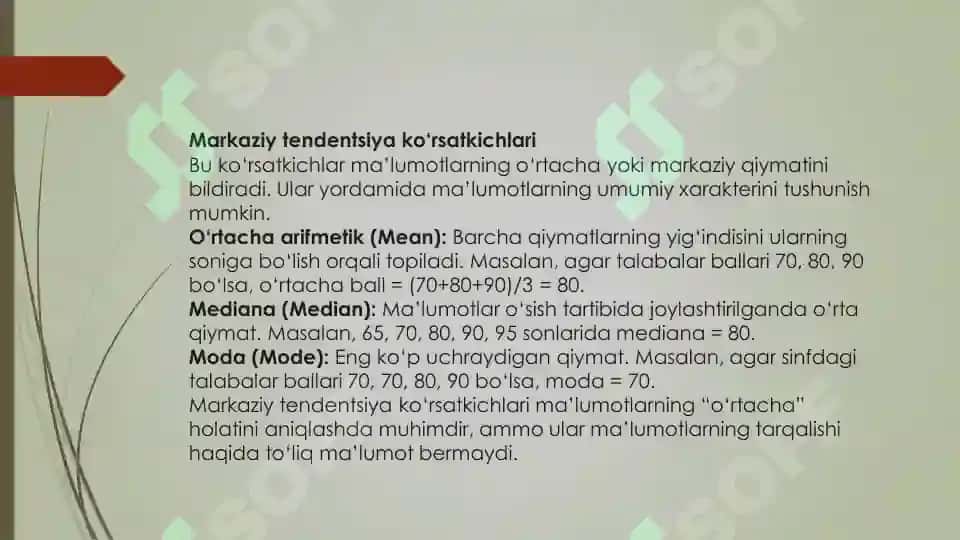Statistik ko‘rsatkichlar 4