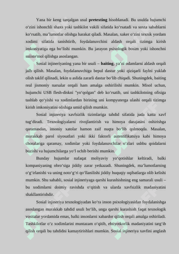 Sosial injineriya, xavfsizlik muammolari 4