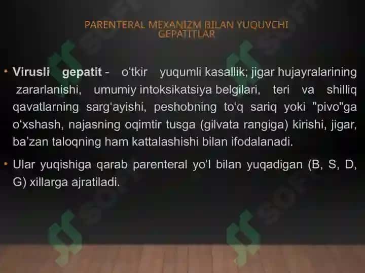 parenteral ViruslI gepatitlarning epidemIK O’chog’ida EPIDEMIYAga qarshi chora-tadbirlari 2