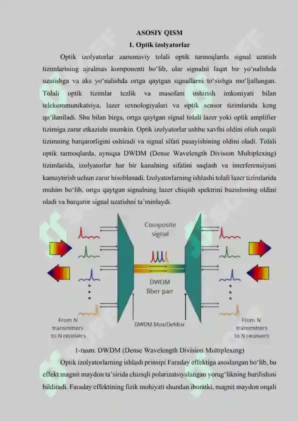 Optik tarmoqlarda ishlatiladigan izolyatorlar va tsirkulyatorlar 4