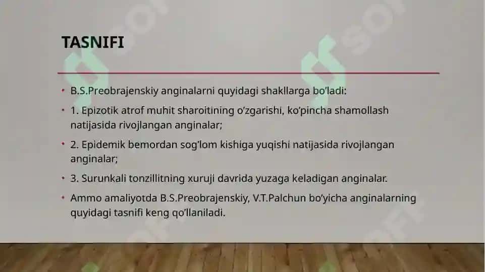 Angina. O’tkir laringit. O’tkir faringit. Klinika, diagnostika,tasniflash, davolash 5