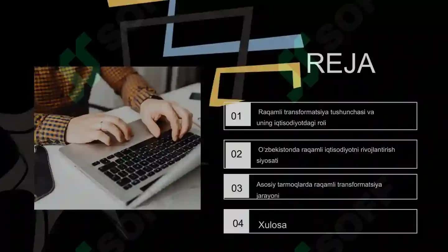 Oʻzbekiston iqtisodiyotining raqamli transformatsiyasi 2