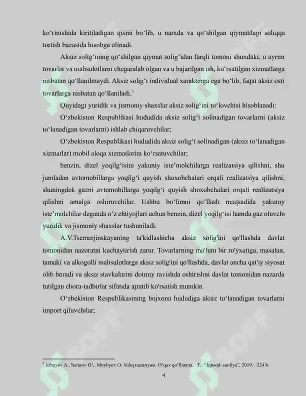Aksiz solig'i haqida 4