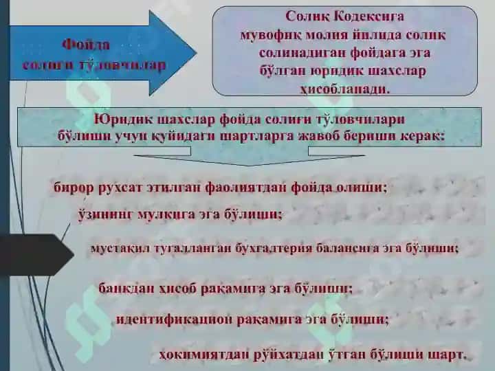 Юридик шахс олин фойда солиги 4