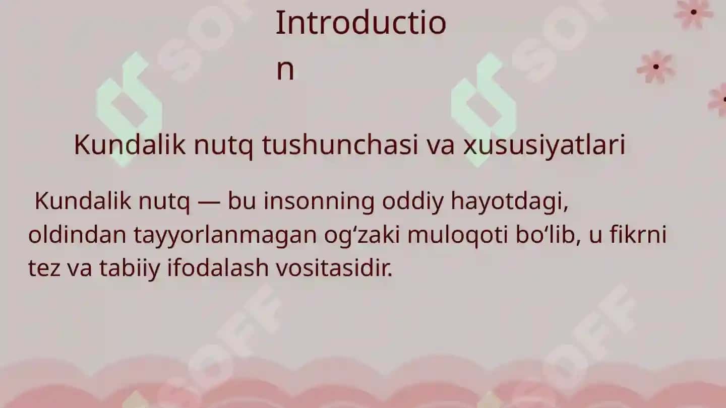 Kundalik nutqning xususiyatlari dunyodagi tillarning xilma-xilligi. 4