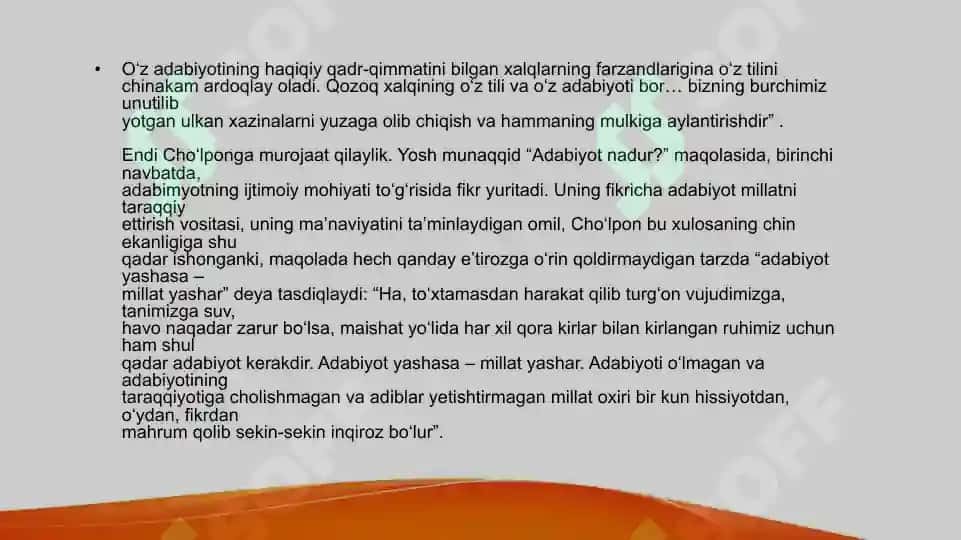 Abdulhamid Cho‘lpon hayot va ijodi 8