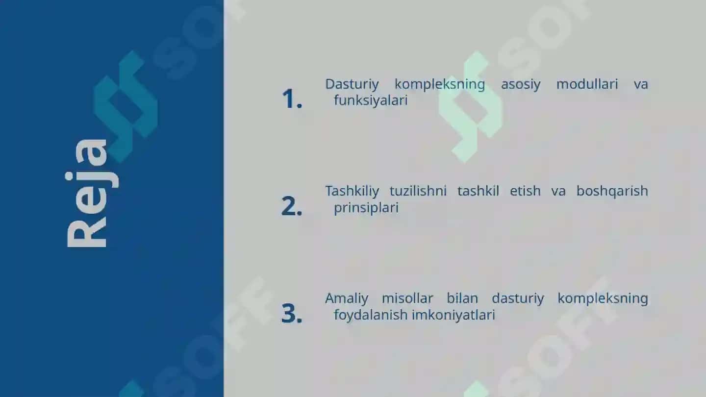 Buxgalteriya hisobi dasturiy kompleksining tashkiliy tuzilishi 2