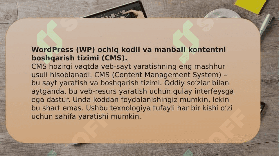 Wordpress platformasi imkoniyatlari 3