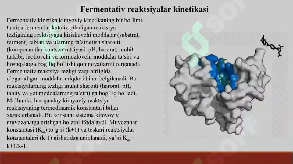 ODDIYY FERMENTATIV JARAYONLAR KINETIKASI 5