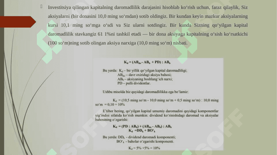 Fozi stavkasiga hisob-kitop pul birligining ta'siri 7