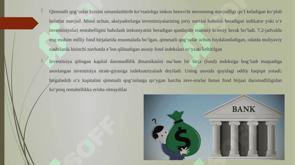 Fozi stavkasiga hisob-kitop pul birligining ta'siri 8