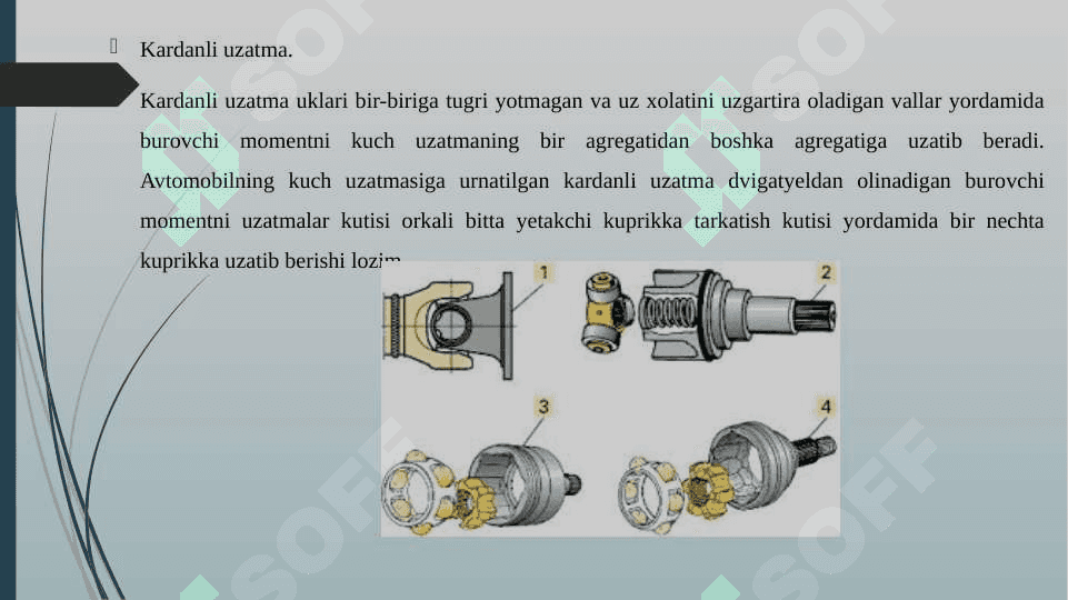 Kardanli uzatma 3