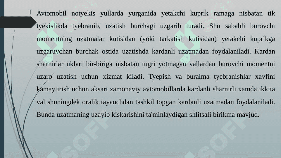 Kardanli uzatma 4