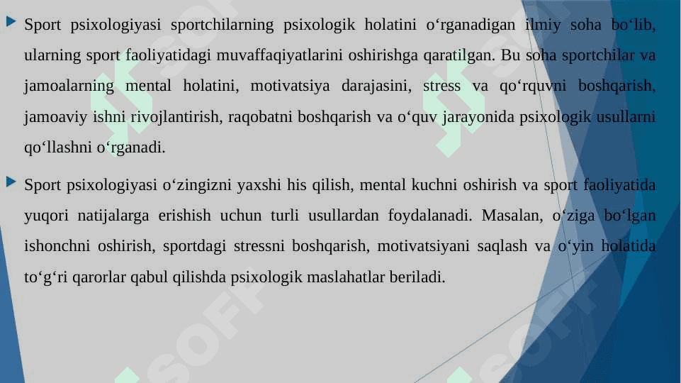Sport psixologiyasiga tavsif 4