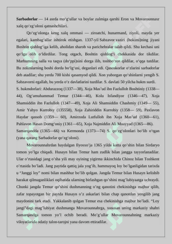 SARBADORLAR HARAKATI 24 4