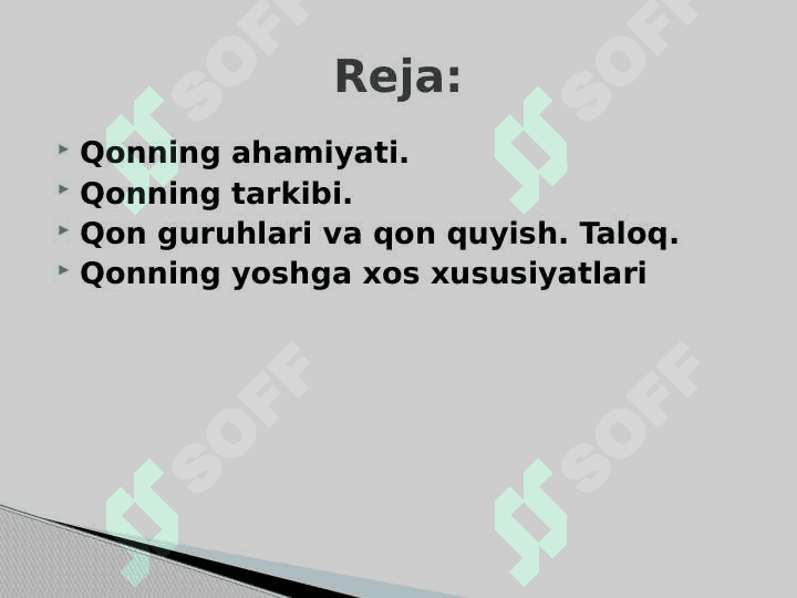 Qon va qon aylanish tizimining yosh xususiyatlari va gigiyenasi 2