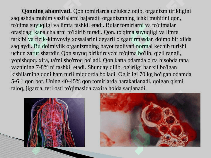 Qon va qon aylanish tizimining yosh xususiyatlari va gigiyenasi 3