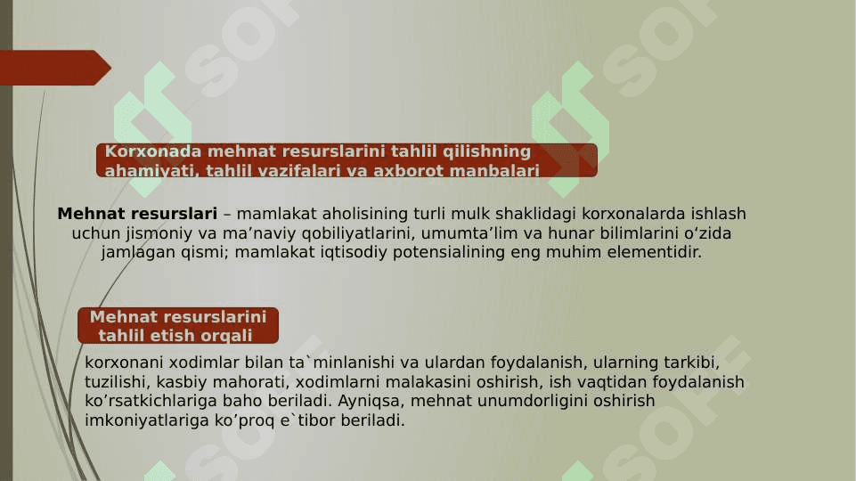 Mehnat resurslari bilan ta`minlanganlik va mehnat unumdоrligi tahlili 3