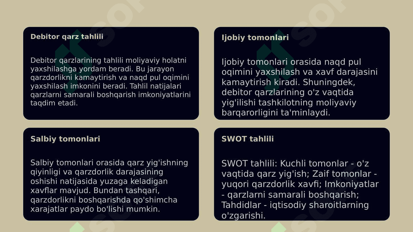 Budjet tashkilotlarida xodimlar va stipendiya oluvchilar bilan debitor qarzlari hisobi 8