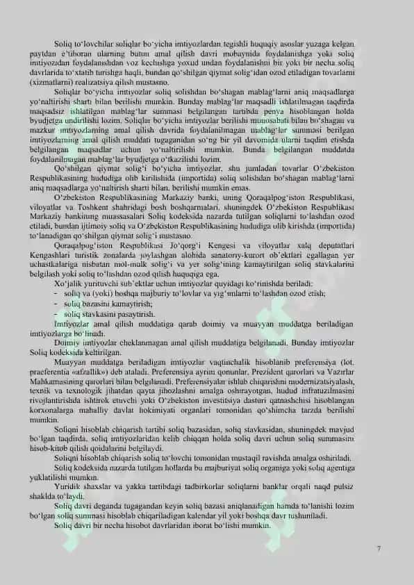 «SOLIQLAR VA SOLIQQA TORTISH» FANIGA KIRISH 7