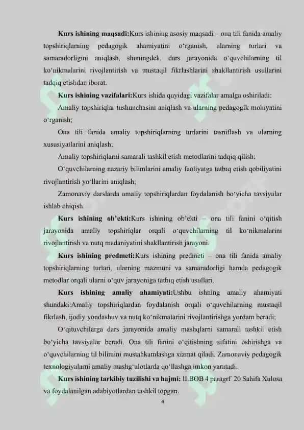 ONA TILI FANIDA AMALIY TOPSHIRIQLARNING AXAMIYATI 4