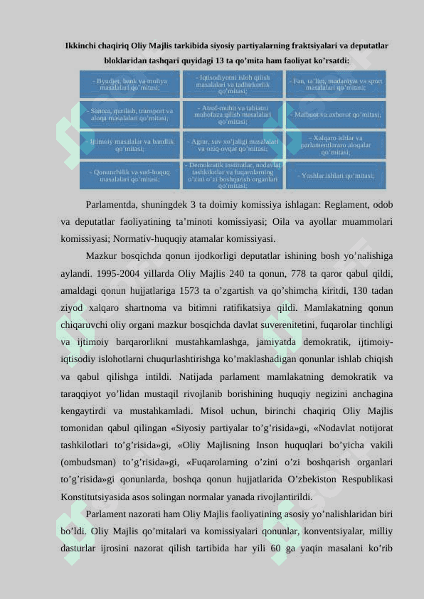 Oʼzbekiston Respublikasida Parlamentning  shakllanishi va rivojlanishi (1990-1994 yy) 7