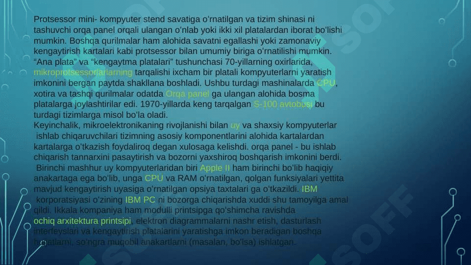 Ona plata bilan tanishish uning turini imkoniyatlarini aniqlash 4