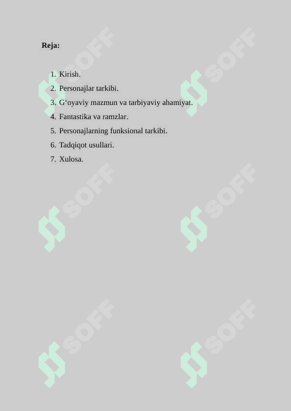 Xalq ertaklarida personajlar tarkibi va talqinga xos xususiyatlar 2
