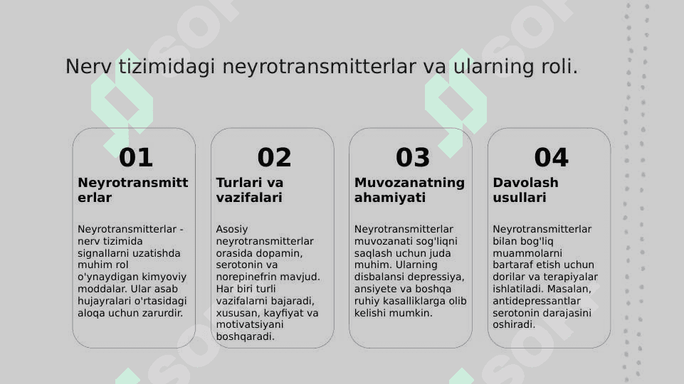 Organizmning nerv, immun-endokrin boshqariluvi 4