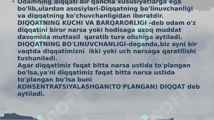 Diqqatning xususiyatlari 4